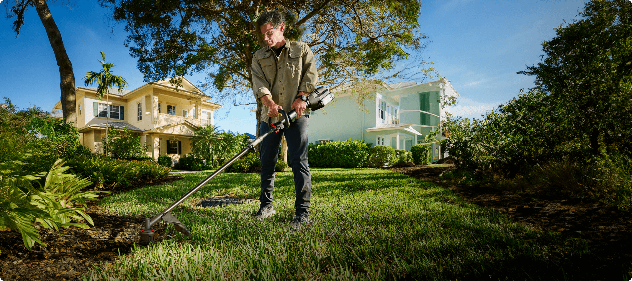 Professional-grade 60 V multi-attachment grass trimmer | Kress